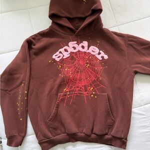Brown Spider Graphic Hoodie